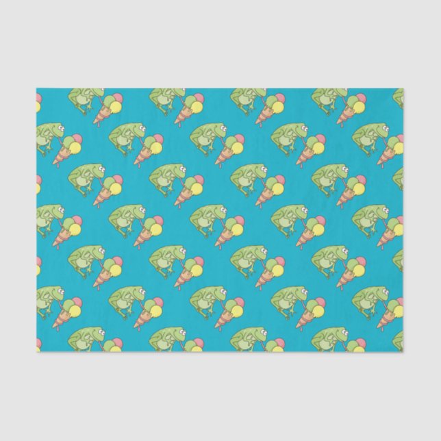 Frog with Icecream Tissue Paper (Front)