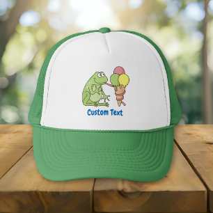 Frog with Icecream Trucker Hat