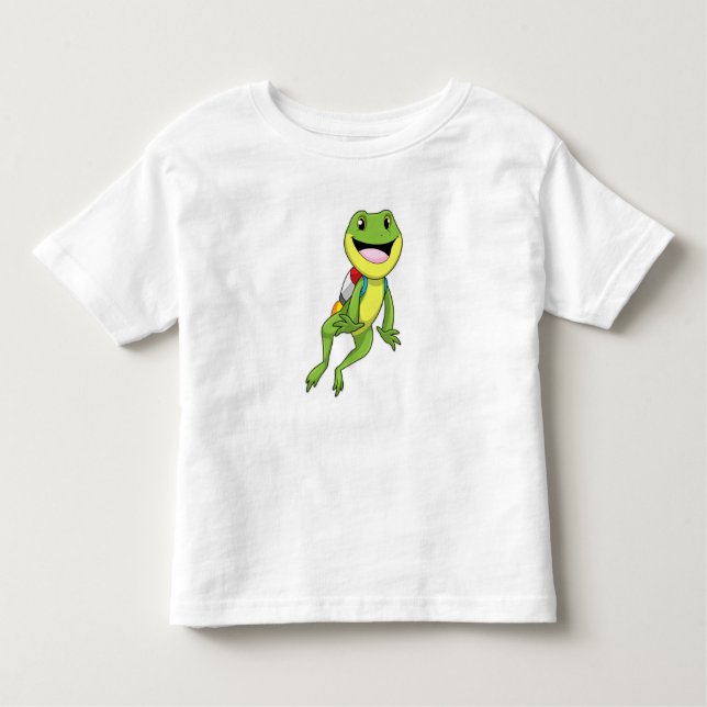 Frog with Jetpack Toddler T-Shirt (Front)