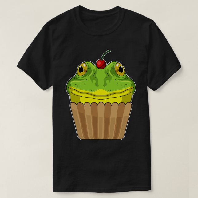 Frog with Muffin T-Shirt (Design Front)