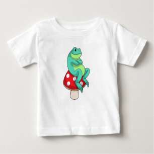 Frog with Mushroom Baby T-Shirt