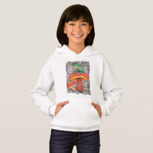 Frog with mushroom  Cottagecore style design