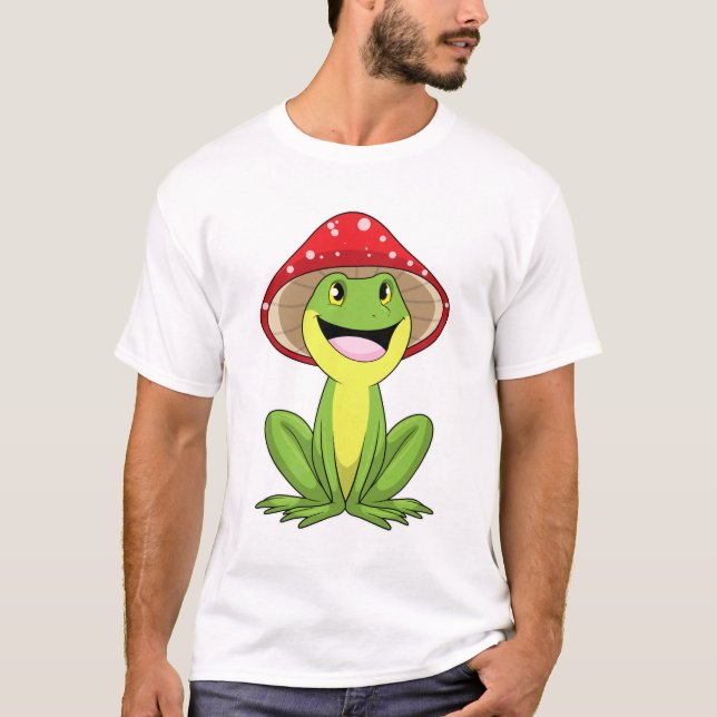 Frog with Mushroom T-Shirt (Front)
