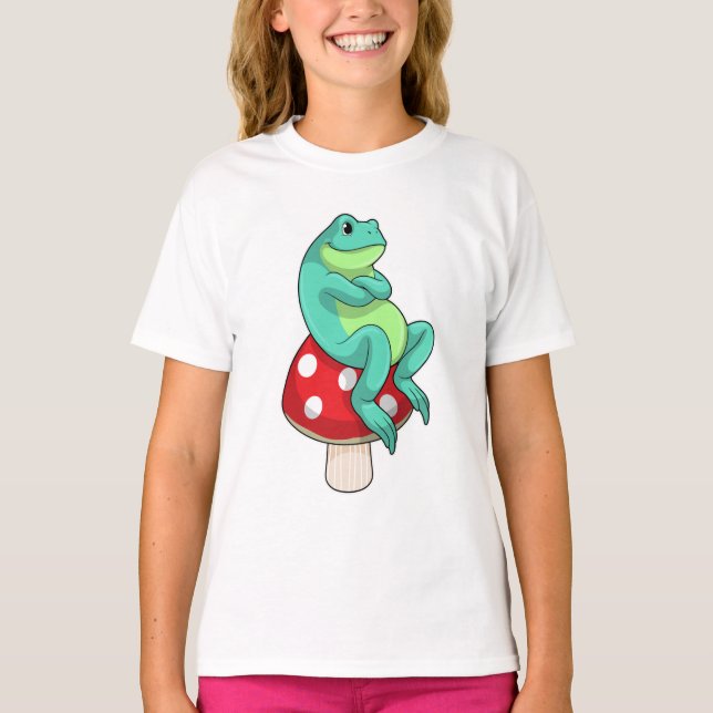 Frog with Mushroom T-Shirt (Front)