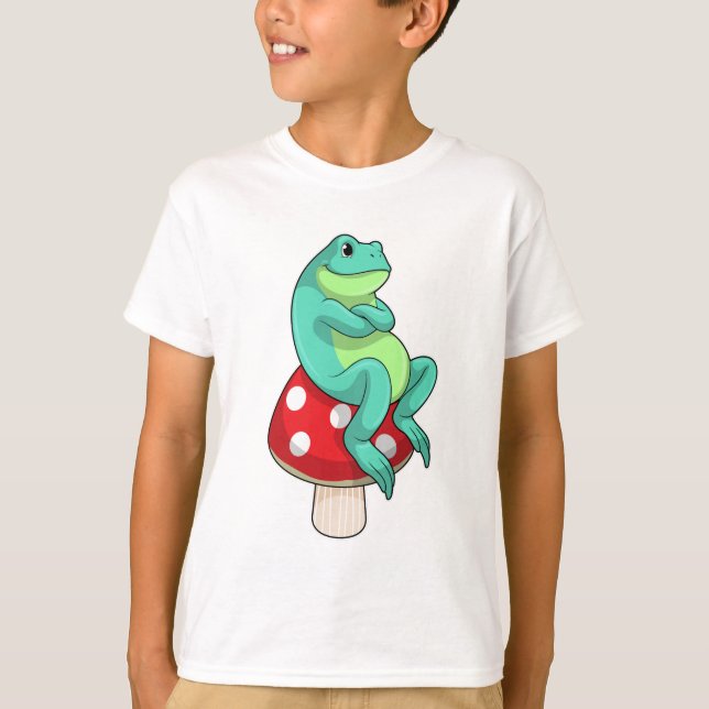 Frog with Mushroom T-Shirt (Front)