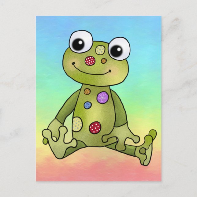 Frog with points postcard (Front)