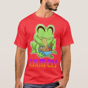 Frog with ramen soup Noodle soup Japan Food Kawaii T-Shirt