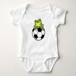 Frog with Soccer ball Baby Bodysuit