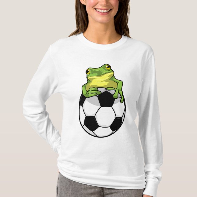Frog with Soccer ball T-Shirt (Front)