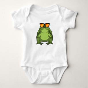 Frog with Sunglasses Baby Bodysuit