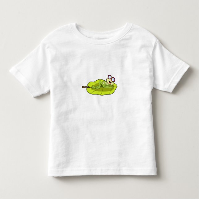 Frog with Sunglasses Toddler T-Shirt (Front)