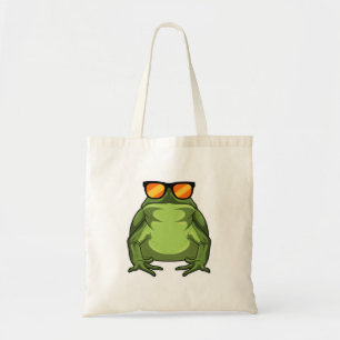Frog with Sunglasses Tote Bag
