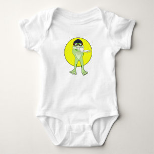 Frog with Swimming goggles Baby Bodysuit