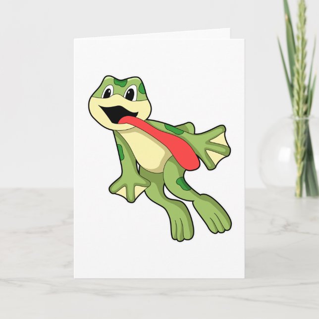 Frog with Tongue out Card (Front)
