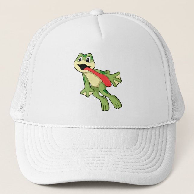 Frog with Tongue out Trucker Hat (Front)