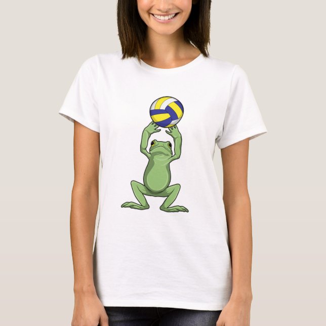 Frog with Volleyball T-Shirt (Front)