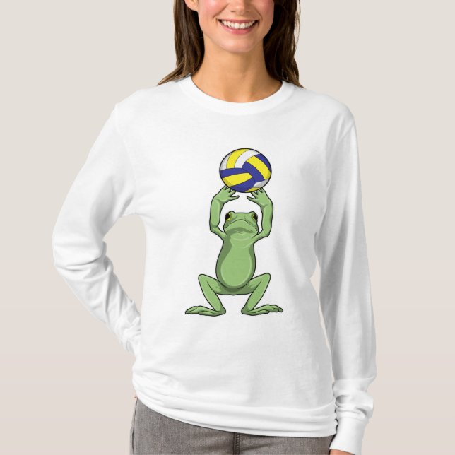 Frog with Volleyball T-Shirt (Front)