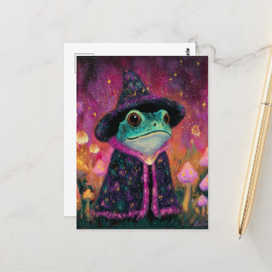 Frog Wizard Postcard