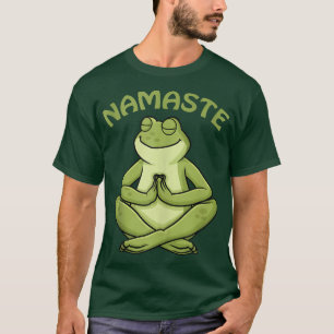 Frog Yoga Gifts Funny Frog Lovers Gift Cute Namast T-Shirt