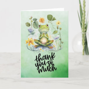 Frog Yoga thank you so much Card