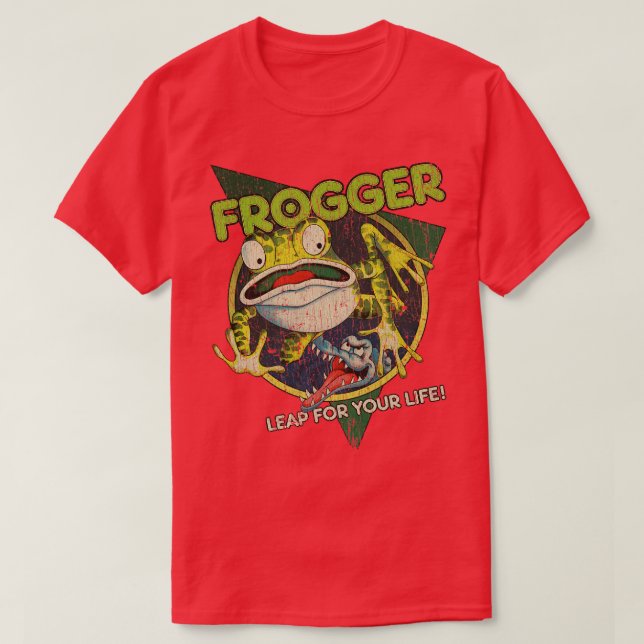 Frogger Leap For Your Life 1981 T-Shirt (Design Front)