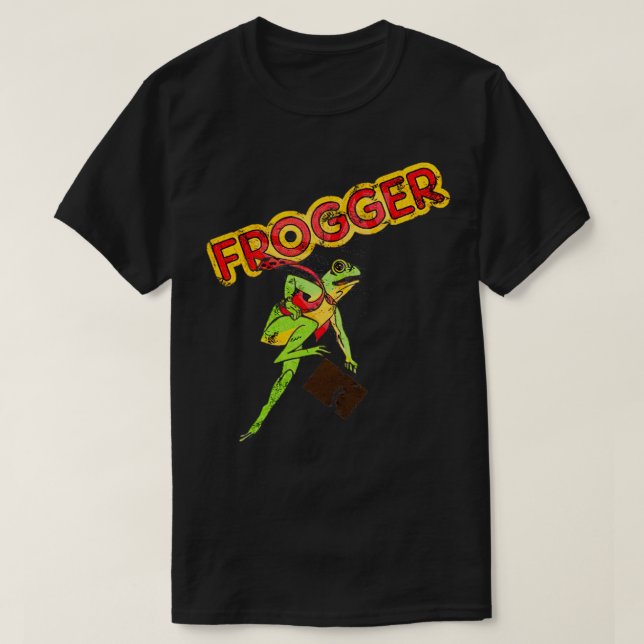Frogger Vintage Style T-Shirt (Design Front)