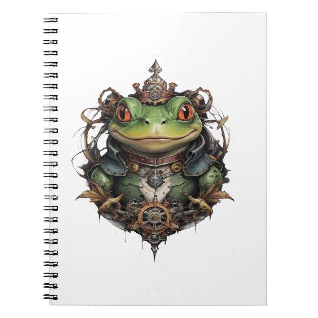 Froggie Frog Steampunk Design, Notebook (Front)