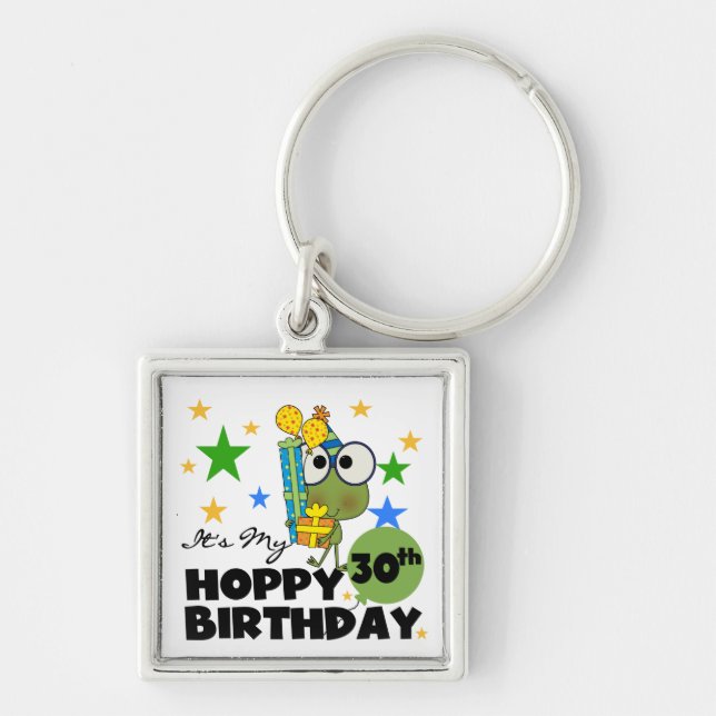 Froggie Hoppy 30th Birthday Key Ring (Front)