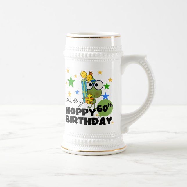 Froggie Hoppy 60th Birthday Beer Stein (Right)