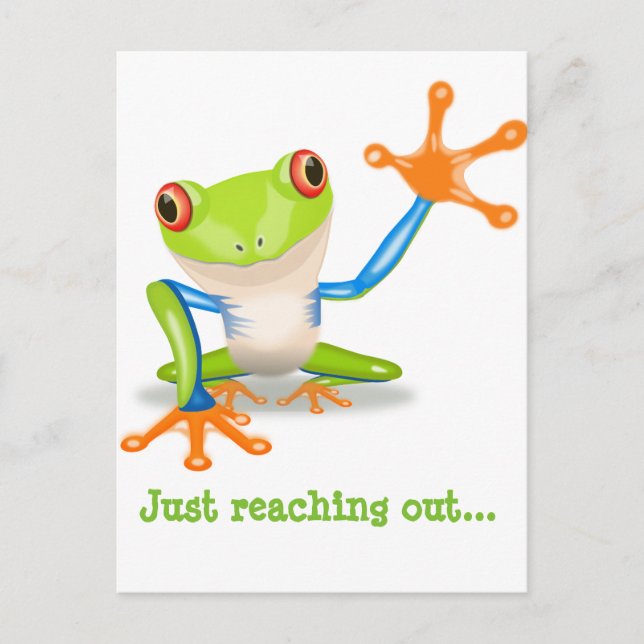 Froggie Notecard Postcard (Front)