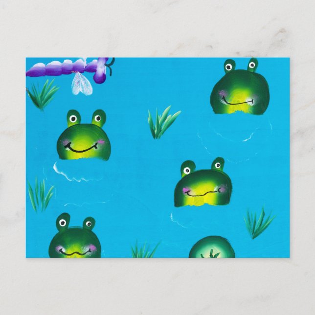 FROGGIE POND Postcard (Front)