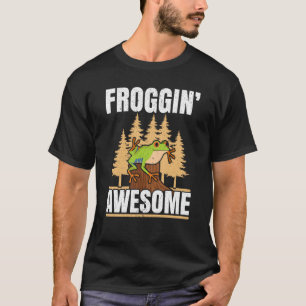 Froggin Awesome Red Eyed Tree Frog Toad Amphibian T-Shirt