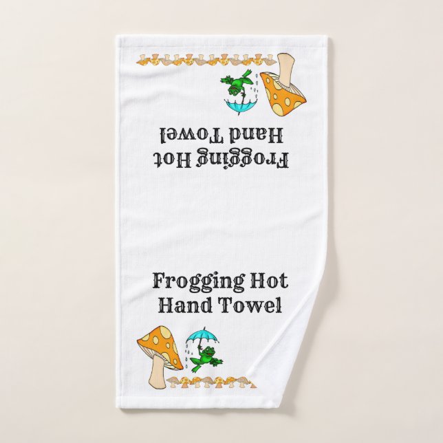 Frogging Hot Towels Mushroom Bathroom Towel Sets (Hand Towel)
