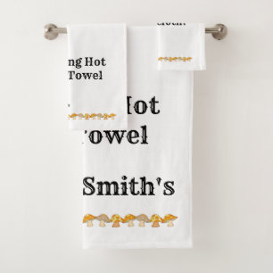 Frogging Hot Towels Mushroom Bathroom Towel Sets