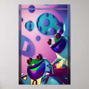 Froggled Ken Gauge Fantasy Frog Poster