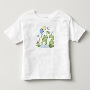 Froggy 2nd Birthday Toddler T-Shirt