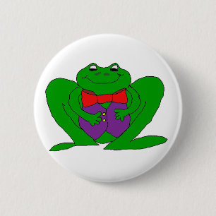 Froggy 6 Cm Round Badge