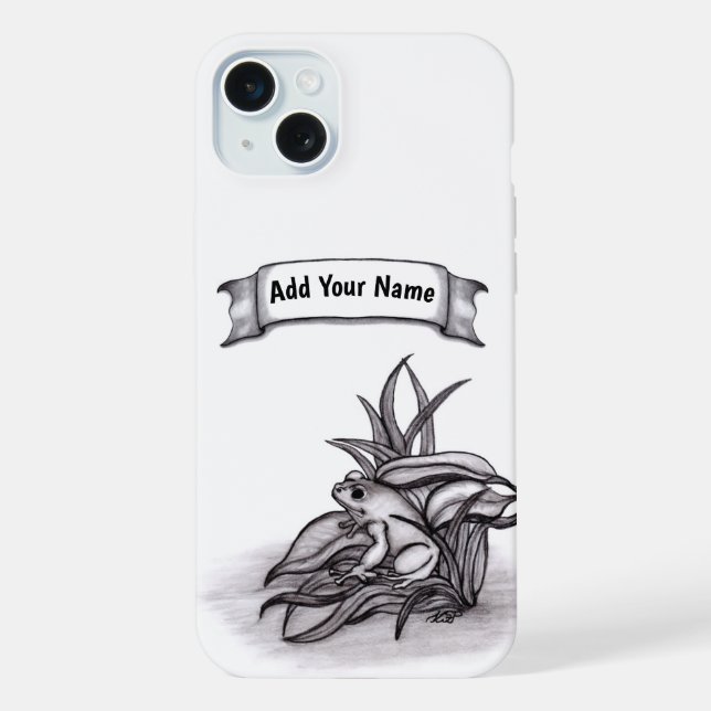 Froggy , Add Your Name iPhone Case (Back)