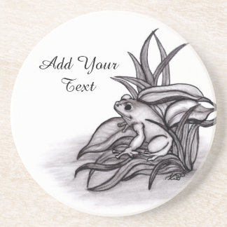 Froggy , Add Your Text Coaster