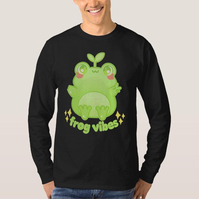Froggy Crossing Frog Vibes T-Shirt (Front)