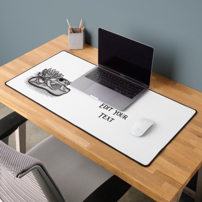 Froggy , Edit Your Text Desk Mat (Office 2)