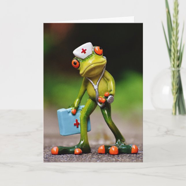 Froggy Get Well Card (Front)