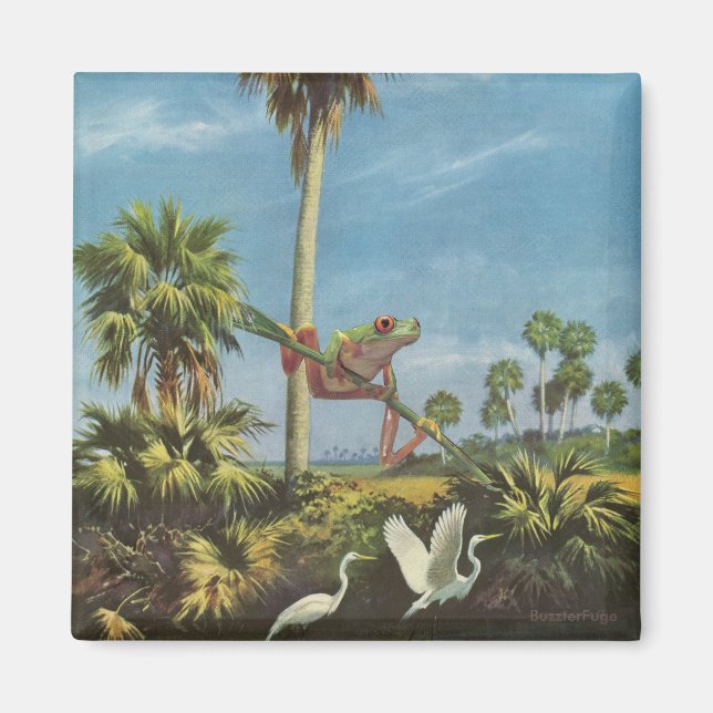 Froggy lookout - magnet (Front)