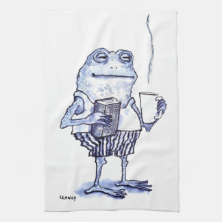 Froggy Mornings Tea Towel