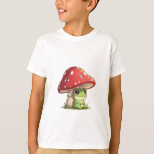 Froggy Mushroom Umbrella Rain Kids T-Shirt