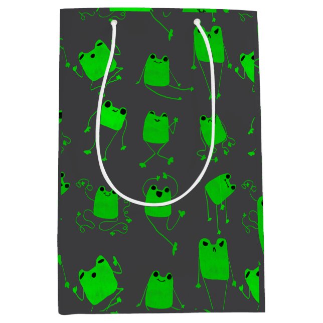 Froggy pals medium gift bag (Front)