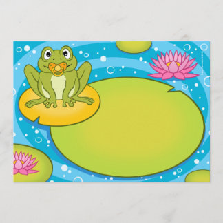 Froggy Pond Baby Shower Invitations