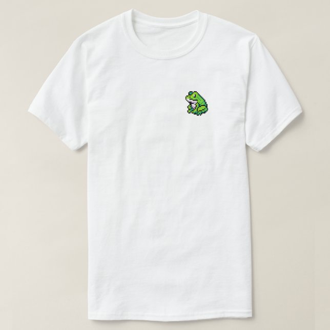 Froggy Retro Pixel Art Unisex T-Shirt (Design Front)