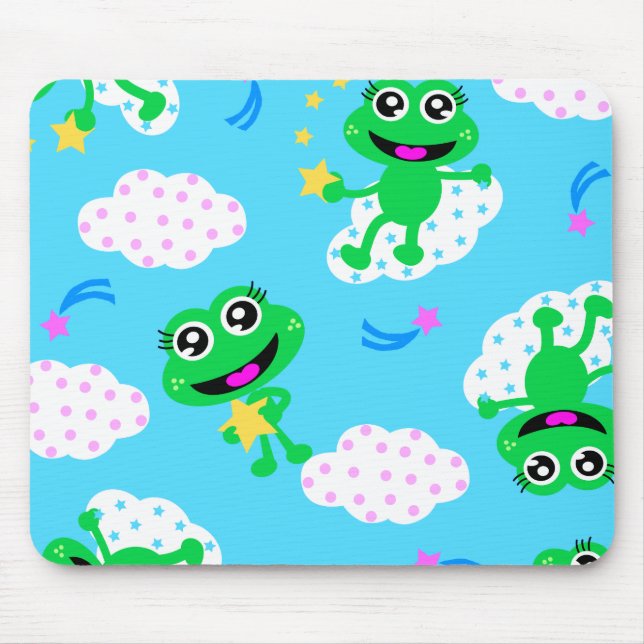froggy star allover mouse pad (Front)