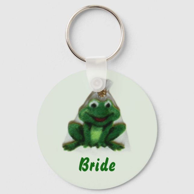 Froggy Wedding Bride Keyring (Front)